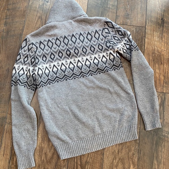 American Eagle Cowl Neck Knit Button Pullover - Picture 3 of 3